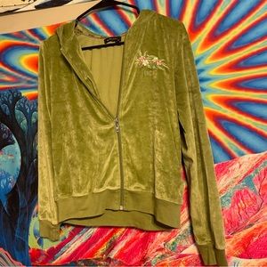 BCBG Green Velvet Jacket
